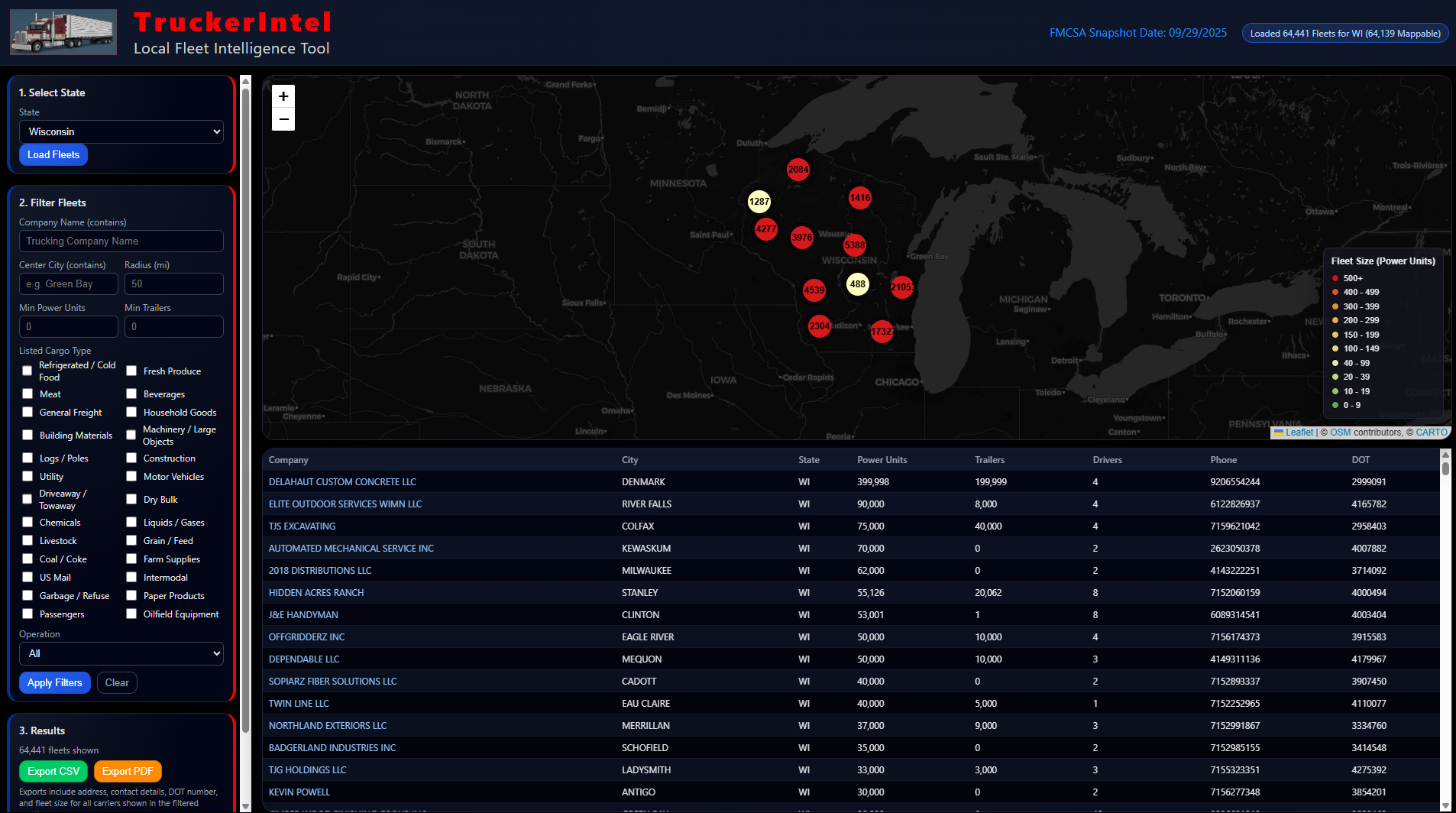 TruckerIntelligence Version 1